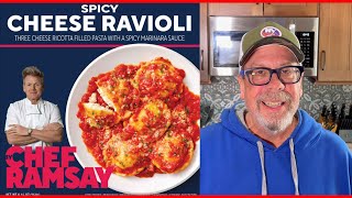 CHEF RAMSAY | Spicy Cheese Ravioli w/Calabrian Chili Marinara | Taste Test \u0026 Review | JKMCraveTV