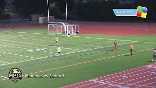 MPTS Sports, Memorial vs Bedford, Boys Soccer, 8/30/22