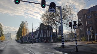 Sunday morning drive in The Hague The Netherlands. 4k 60 fps.