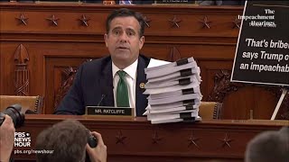 WATCH: Rep. Ratcliffe says no witness has accused Trump of ‘bribery’ | Trump impeachment hearings