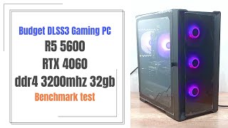 $700 DLSS3 Gaming PC Build RTX 4060 Ryzen 5 5600 32gb DDR4 3200 Game \u0026 Benchmark Test 1080p