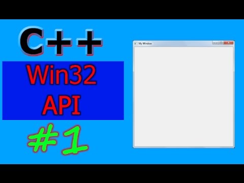 Windows GUI Programming with C/C++ ( Win32 API ) | Part -1 | Creating a window Windows GUI Programming with C/C++ ( Win32 API ) | Part -1 | Creating a window