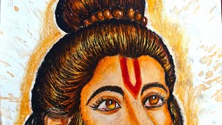 Hanumanji Oil Pastel Art | Step-by-Step Timelapse for Beginners