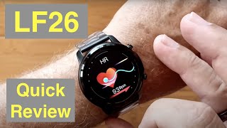 LEMFO LF26 Full Touch 360*360 HD IPS Screen IP67 Waterproof BT 5.0 Smartwatch: Quick Overview