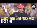 김도영, 단일 시즌 '최다 득점' 타이 기록