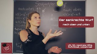 Der senkrechte Wurf nach oben \u0026 unten (Bewegungsgleichung, freier Fall, überlagerte Bewegung)