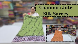 Chunnuri Jute Silk Sarees | Khadi Silk Sarees | Cotton Kota Sarees || Wholesale Shop ||GSR HANDLOOMS