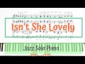 Isn't She Lovely (Stevie Wonder) - Jazz Solo Piano Arrangement  /Advanced reharmonization/Bluesy