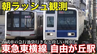 【朝ラッシュ】東急東横線 朝8時台の自由が丘駅を観測 2021.10