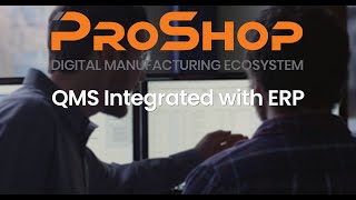 ProShop: QMS Integrated with ERP