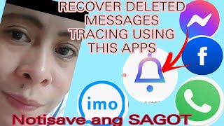 #tutorial PAANO MO MABABASA ANG MGA DELETED MESSAGES SA MESSENGER /WHATSAPP/OR ANY APPS? RECOVERY