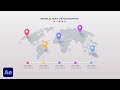 Create World Map Infographic Animations in After Effects