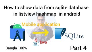 How to show all tabale SQLite database? using Array list Hashmap. in Android studio java.