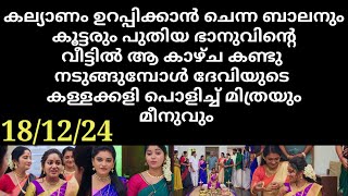 santhwanam #18/12/24 | ദേവിയുടെ കള്ളക്കളി പൊളിച്ച് മിത്രയും മീനുവും