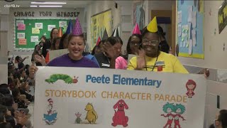 Peete Elementary School celebrates Red Ribbon Week with special book parade