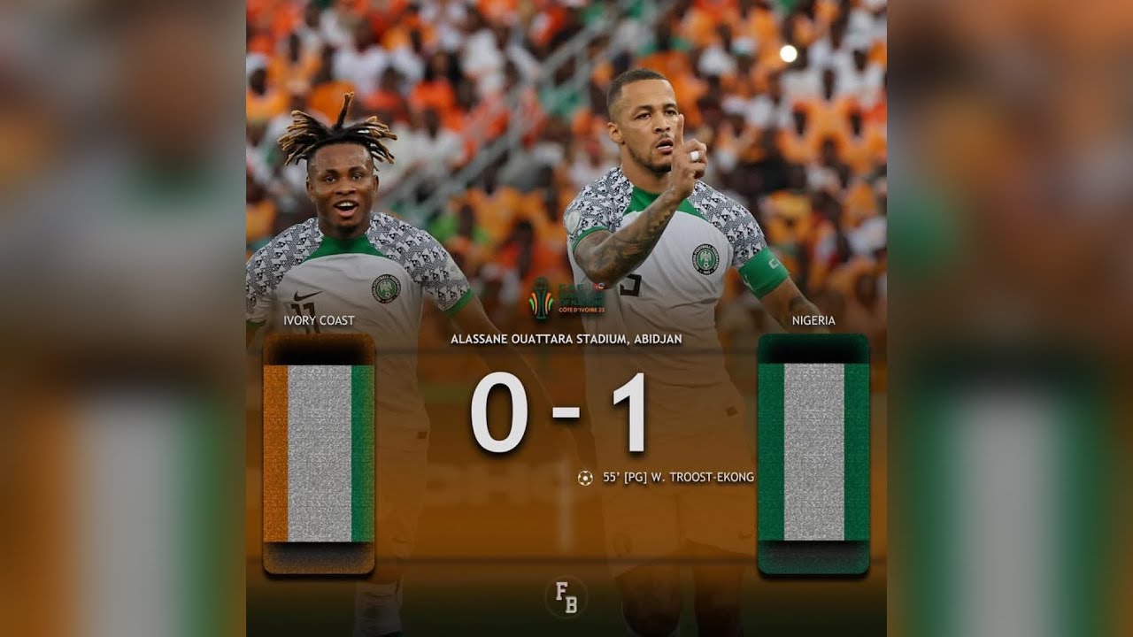 Nigeria Vs Ivory Coast All Goals And Highlights Plus Fans Reactions ...