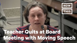 Teacher Resigns During Kansas School Board Meeting With Powerful Speech NowThis