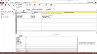 How to create a database using Access 2013