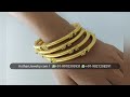 22kt gold traditional emerald bangles kotharijewelry.com