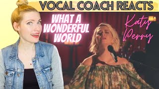 Vocal Coach/Musician Reacts: KATY PERRY 'What A Wonderful World'