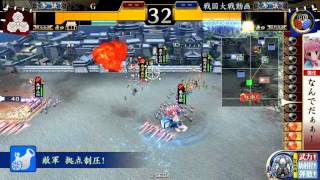 戦国大戦1477 EX島津忠恒\u0026SS亀寿姫vs赤鬼羅刹 Ver2.22A