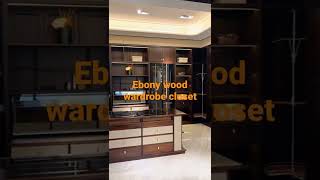 Ebony wooden Wardrobe closet #interiordesigner #interiordesign #wardrobe #cabinet #carpenter