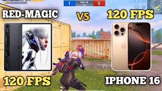 iPhone 16 Pro Max VS RedMagic Nova Tab (120 FPS) PUBG TDM Test | VIEW ADVANTAGE? RECOIL, HIP-FIRE