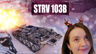 Граю на новому танку в ангарі Strv 103B ⭐ Різдвяний стрім 💙💛