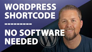 WordPress Shortcode - How to create a WordPress Shortcode no software required