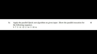 Parallel quick sort numerical