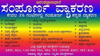 #sampurnavyakarana #ಕನ್ನಡ ಸಂಪೂರ್ಣ ವ್ಯಾಕರಣ   #kannada full Grammar