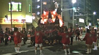 平成30年7月12日平野郷夏祭り　泥堂町　夜の曳行