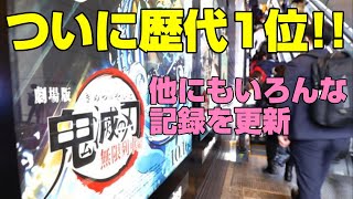 【速報】鬼滅の刃、ついに歴代1位達成!!【エンタメNEWS】興行収入 動員数 連続首位 鬼滅の刃/無限列車編