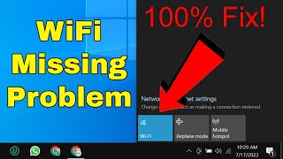 How To Fix WiFi Not Showing in Settings On Windows 10 | Fix WiFi Missing Problem