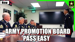 How To Pass The Army Promotion Board *EASY*