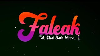 Falak Tak Chal Sath Mere || New Black Screen Whatsapp Status 2021