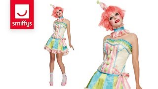 Fever Deluxe Vintage Clown Costume, with Corset