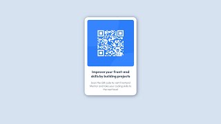 QR code component - HTML & CSS / Frontend Mentor Challenges