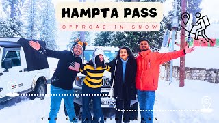 Hampta pass manali today Vlog 71 ❄️🥶 Snowfall me Offroad drive in - minus 10 degree #manalisnowfall