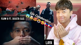 FLOW G - LAYA ft. SKUSTA CLEE (Official Music Video) | REACTION