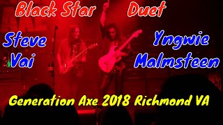 Yngwie Malmsteen Steve Vai Black Star duet Generation Axe Richmond Virginia December 5th 2018