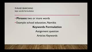 UNAM Library Tutorial | Searching Tips for Library Databases