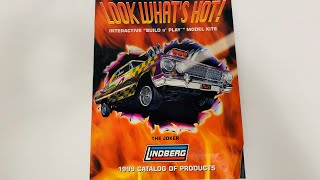 LOOK WHATS HOT! Lindberg 1999 Plastic Model Catalog of Products