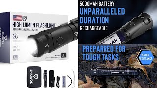 Sharvol S1 1900 lumen rechargeable flashlight