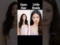 Blackpink Members In Open Hair Vs Little Braids #blackpinkblinks