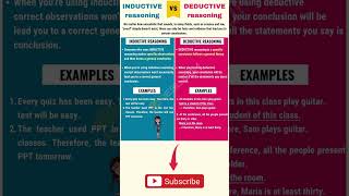 Learn English Vocabulary - Inductive Reasoning vs Deductive Reasoning #english #englishvocabulary