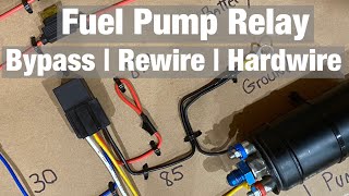 How To Wire Electric Fuel Pump Relay / Bypass / Rewire / Hardwire Upgrade