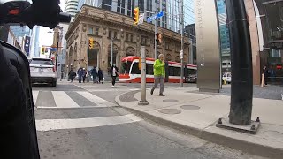 Relaxing Ride Up Yonge Street, Toronto,  On A Vespa.