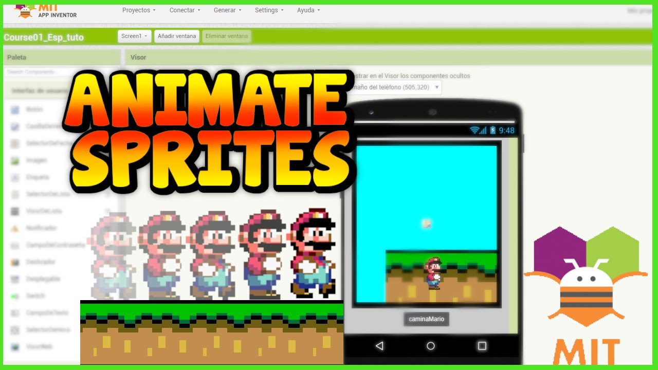App Inventor Basic Course 01 How To Animate Sprites In App Inventor