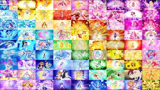 プリキュアオールスターズ2023　述べ90人同時変身シーン【84分割】